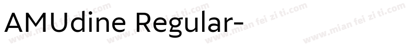 AMUdine Regular字体转换